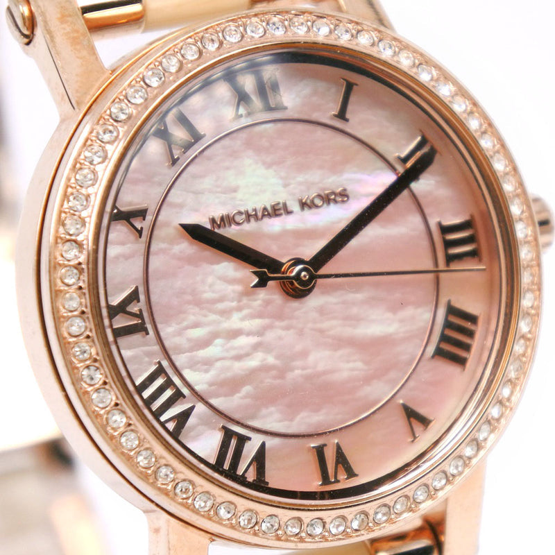 Buy Michael Kors Petite Norie Mother of Pearl Dial Gold Stainless Steel Womens Watch - Mk3700 in Pakistan
