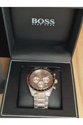Buy Hugo Boss Mens Chronograph Quartz Stainless Steel Grey Dial 44mm Watch - 1513634 in Pakistan