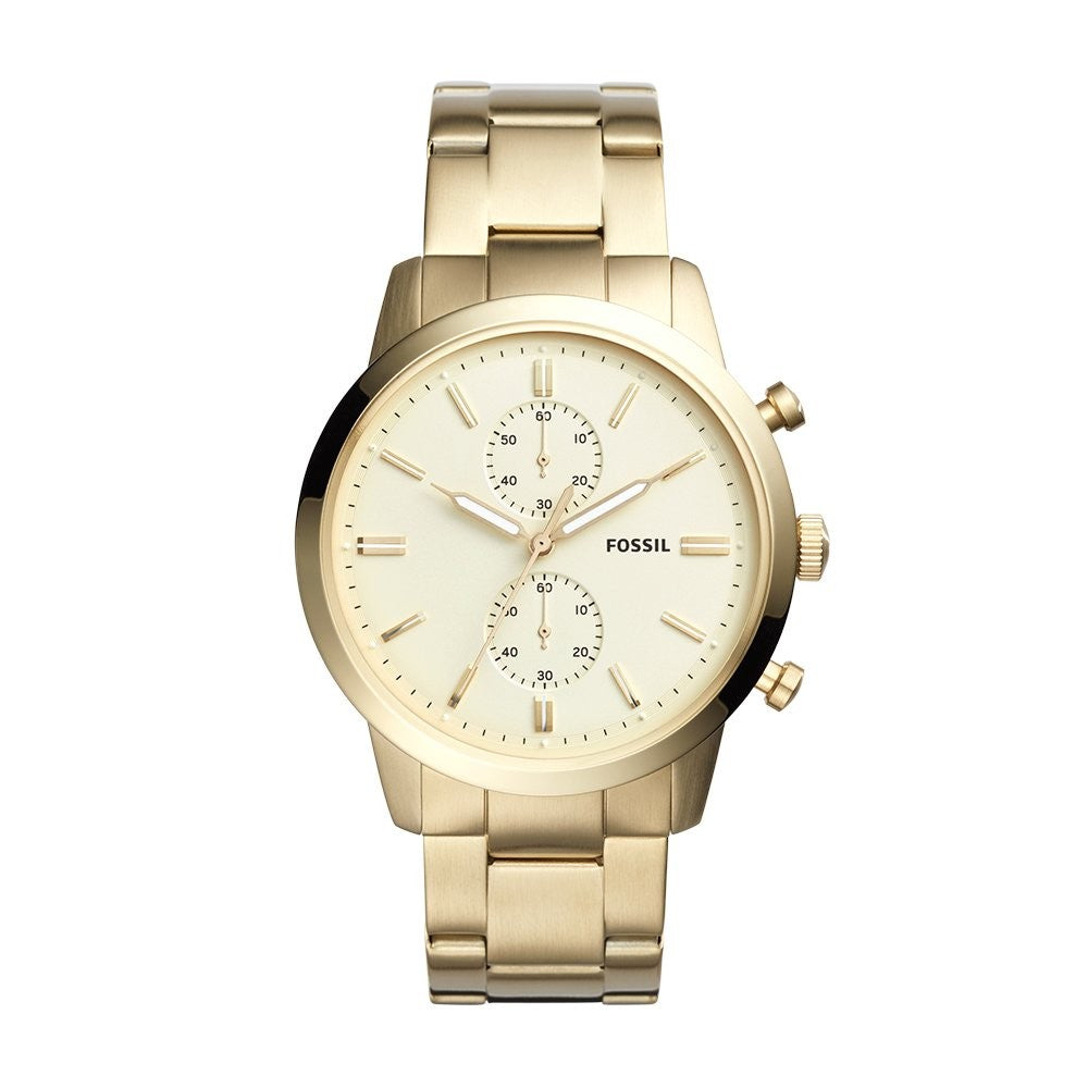 Buy Townsman White Dial Gold Steel Strap Watch For Men in Pakistan