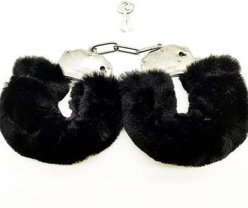 Buy Furry Handcuffs with Keys - Black in Pakistan
