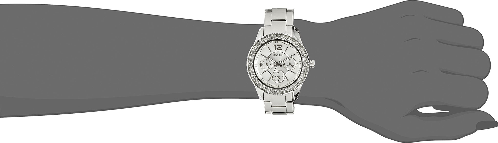 Buy Fossil Women's Quartz Silver Stainless Steel Silver Dial 38mm Watch ES3588 in Pakistan