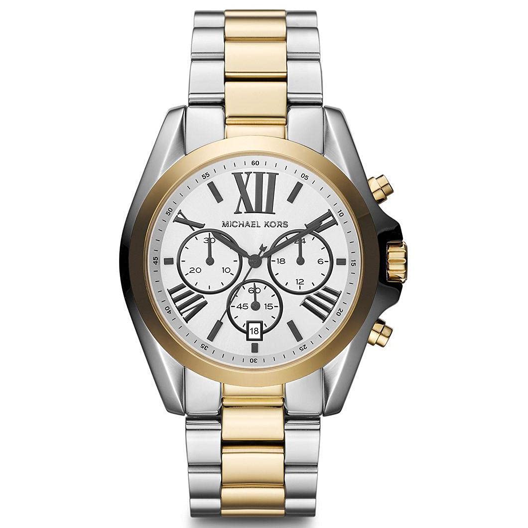 Buy Michael Kors Womens Quartz Two-tone Stainless Steel Silver Dial 39mm Watch - Mk5855 in Pakistan