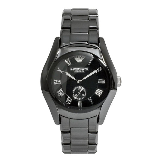 Buy Emporio Armani Ceramica Black Dial Black Steel Strap Watch for Women - AR1402 in Pakistan