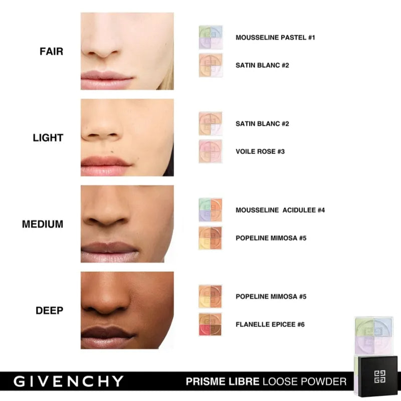 Buy Givenchy Libre Matt-finish Loose Powder 4 In 1 - Mousseline Pastel 1 in Pakistan
