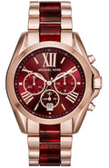 Buy Michael Kors Bradshaw Burgundy Red Chronograph Wrist Watch For Women - Mk6270 in Pakistan