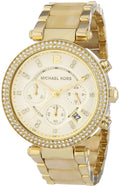 Buy Michael Kors Parker Chronograph Champagne Gold Dial Gold Steel Strap Ladies Watch - Mk5632 in Pakistan