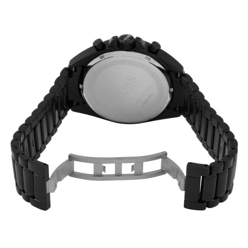 Buy Hugo Boss Mens Chronograph Quartz Stainless Steel Black Dial 45mm Watch - 1513277 in Pakistan