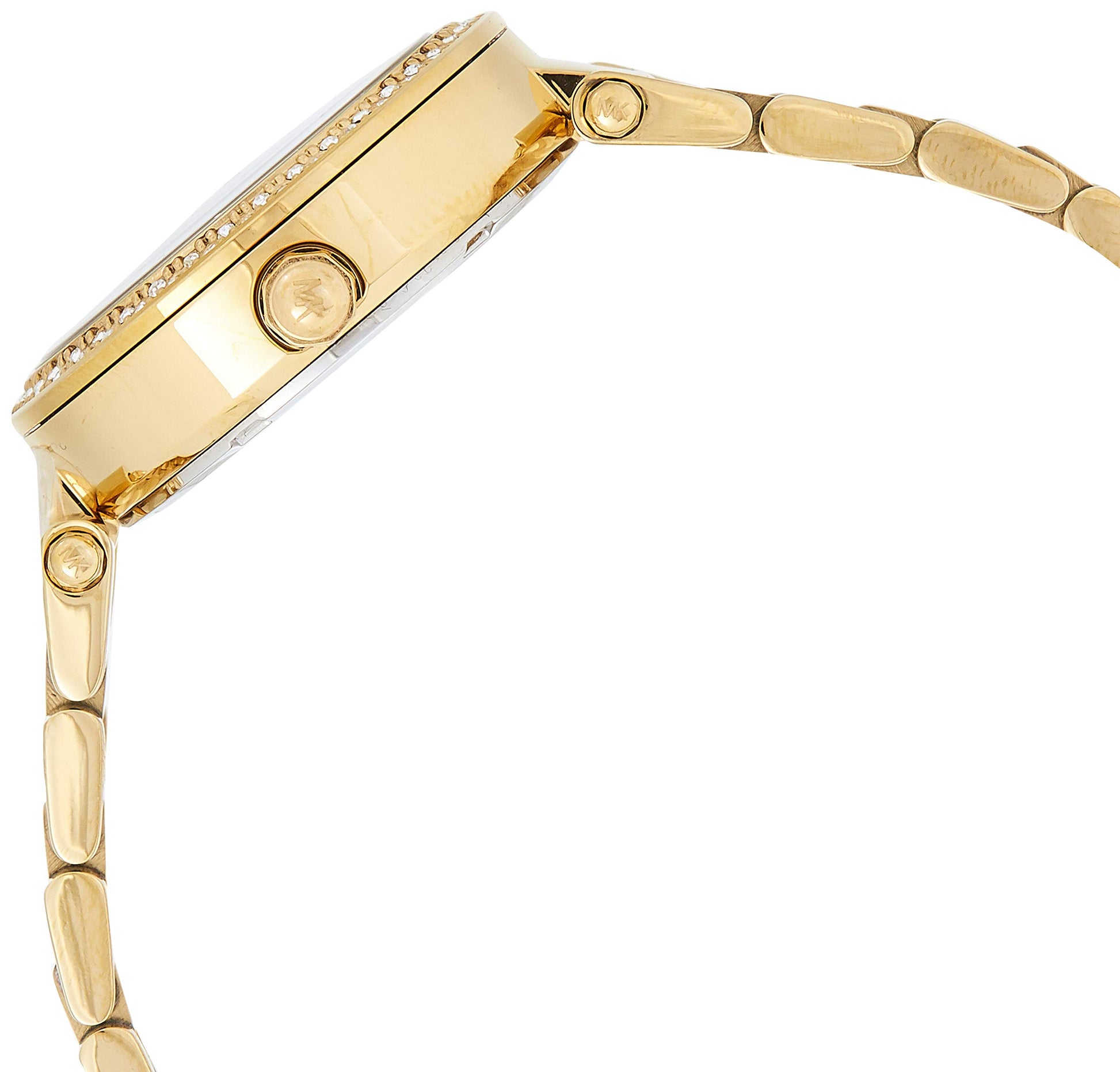 Buy Michael Kors Womens Quartz Chronograph Stainless Steel Gold Dial 33mm Watch - Mk6056 in Pakistan