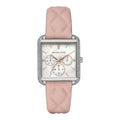 Buy Michael Kors Drew Silver Glitz Mother Of Pearl Dial Pink Leather Watch for Women - Mk2768 in Pakistan