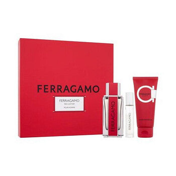 Buy Ferragamo Red Leather Gift Set (Edp 100ml+ Edp 10ml+ Shampo& S/G 100ml) in Pakistan