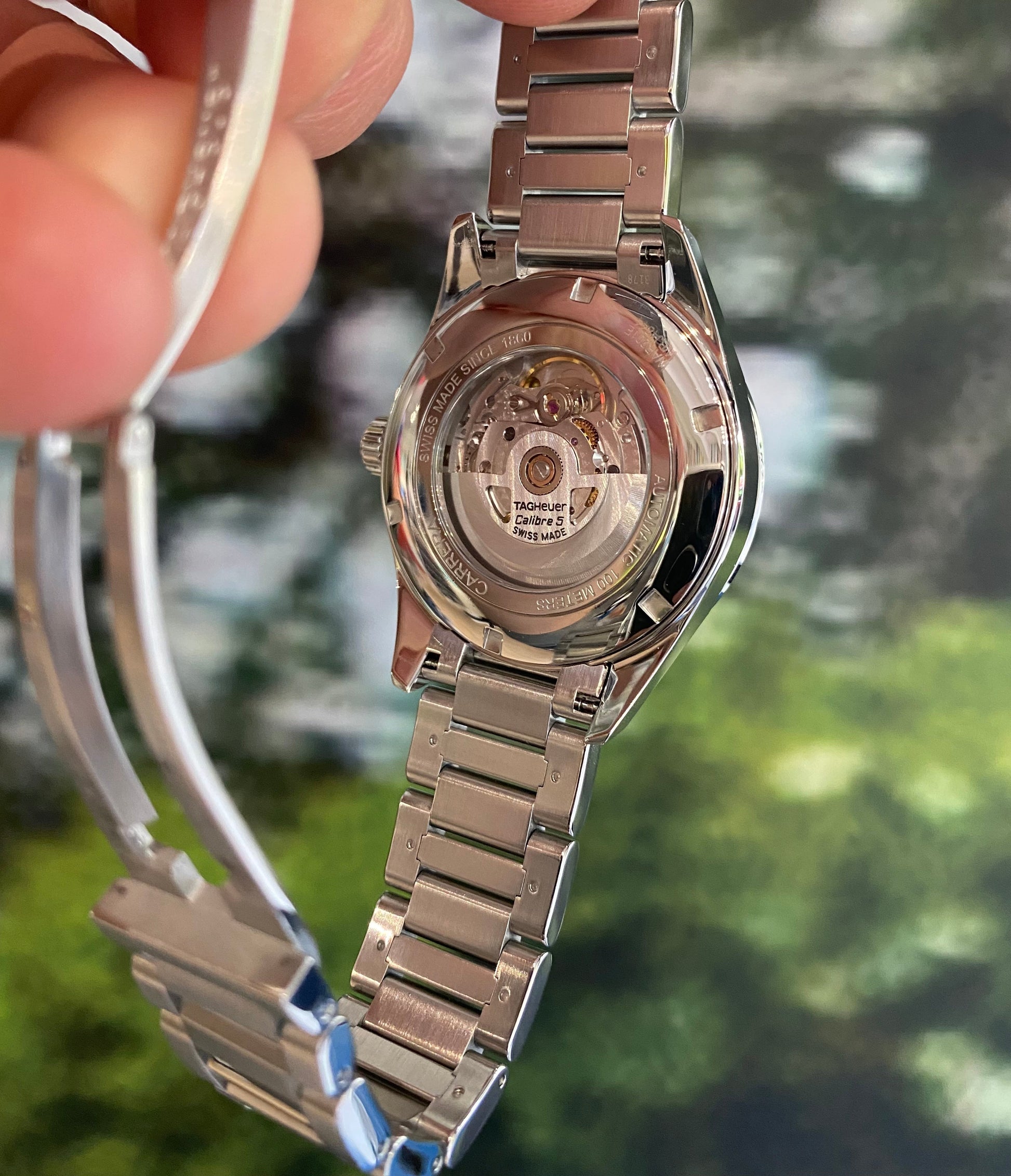 Buy Tag Heuer Carrera Calibre 5 Blue Dial Silver Steel Strap Watch for for Men - WAR201E.BA0723 in Pakistan