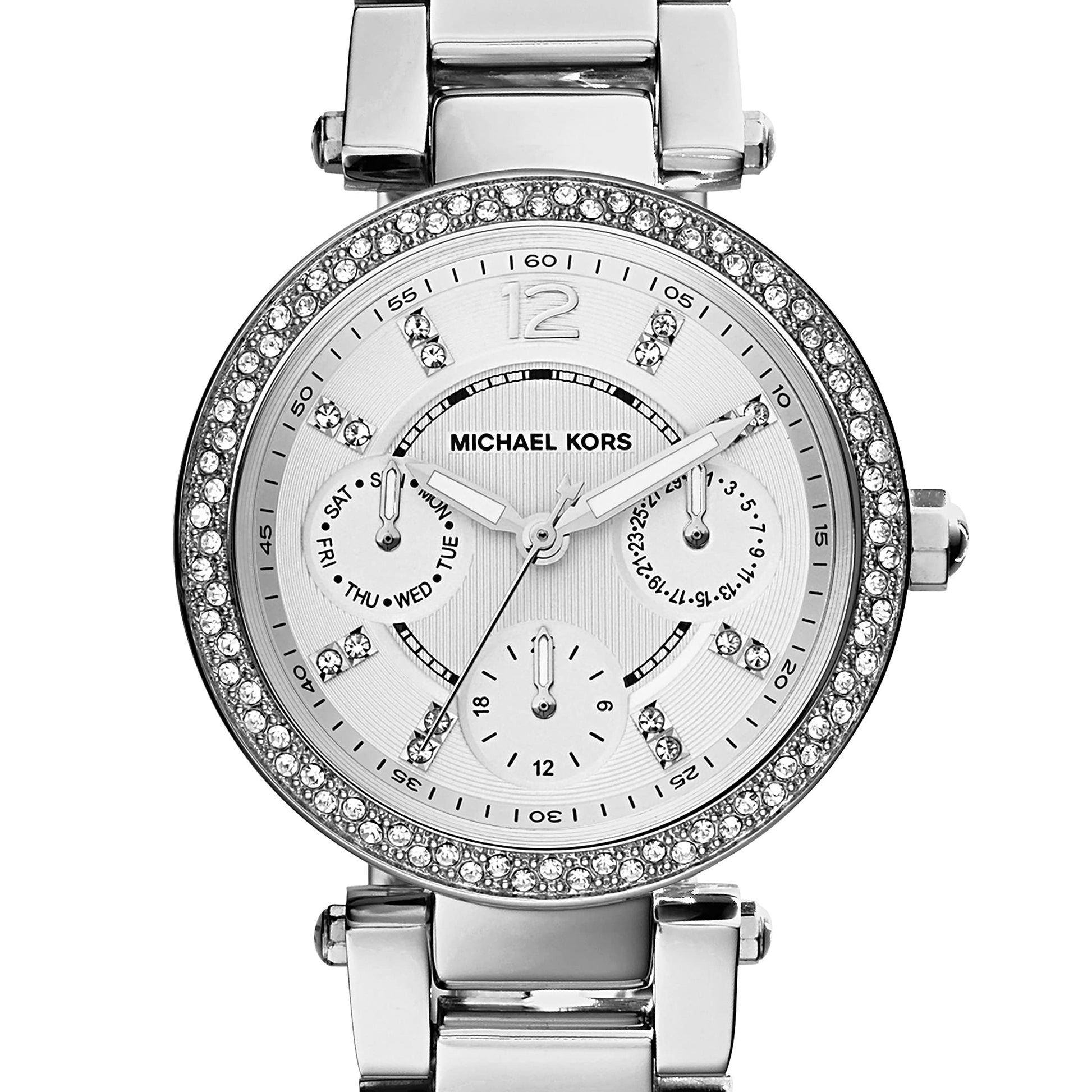 Buy Michael Kors Parker Silver Dial Silver Stainless Steel Strap Ladies Watch - Mk6350 in Pakistan
