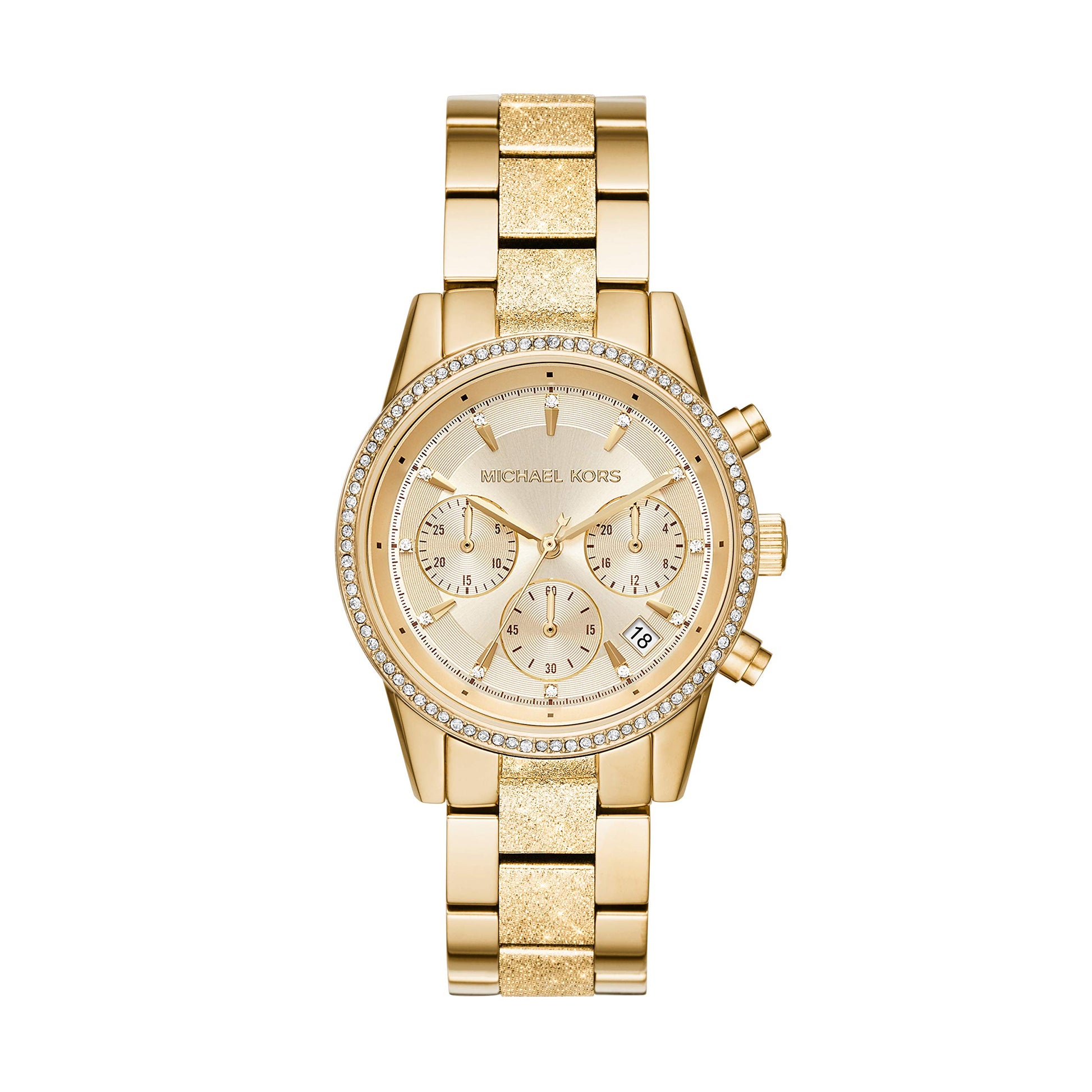 Buy Michael Kors Women's Ritz Chronograph Gold-tone Stainless Steel Watch - Mk6597 in Pakistan