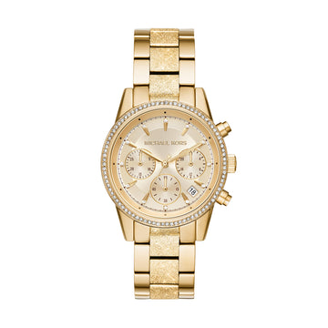 Buy Michael Kors Women's Ritz Chronograph Gold-tone Stainless Steel Watch - Mk6597 in Pakistan