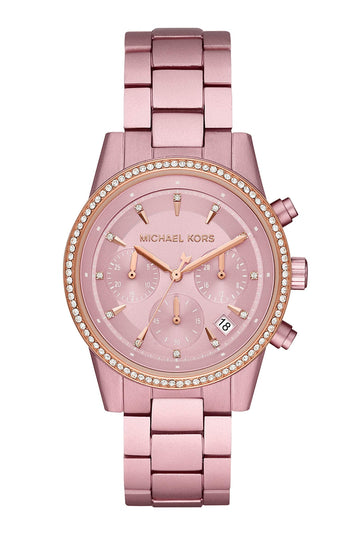 Buy Michael Kors Ritz Chronograph Pink Aluminium Watch for Women - Mk6753 in Pakistan