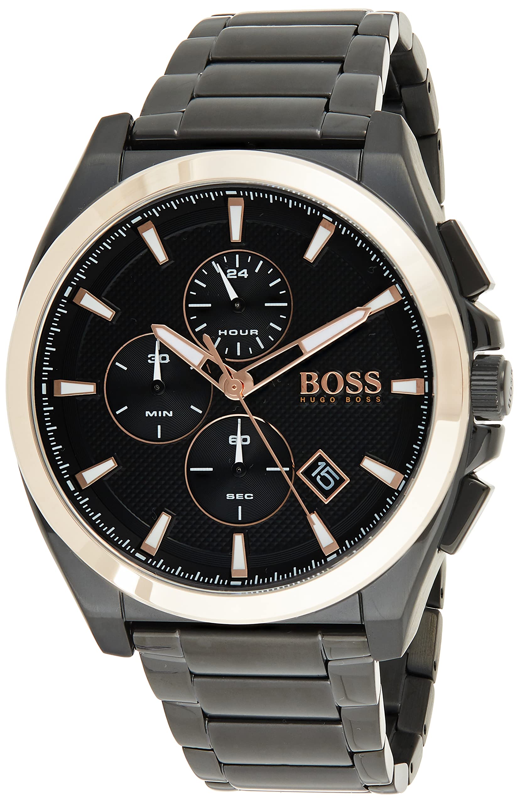 Buy Hugo Boss Mens Quartz Black Stainless Steel Black Dial 46mm Watch - 1513885 in Pakistan