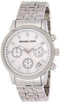 Buy Michael Kors Chronograph Mother Of Pearl Dial Silver Strap Ladies Watch - Mk5020 in Pakistan