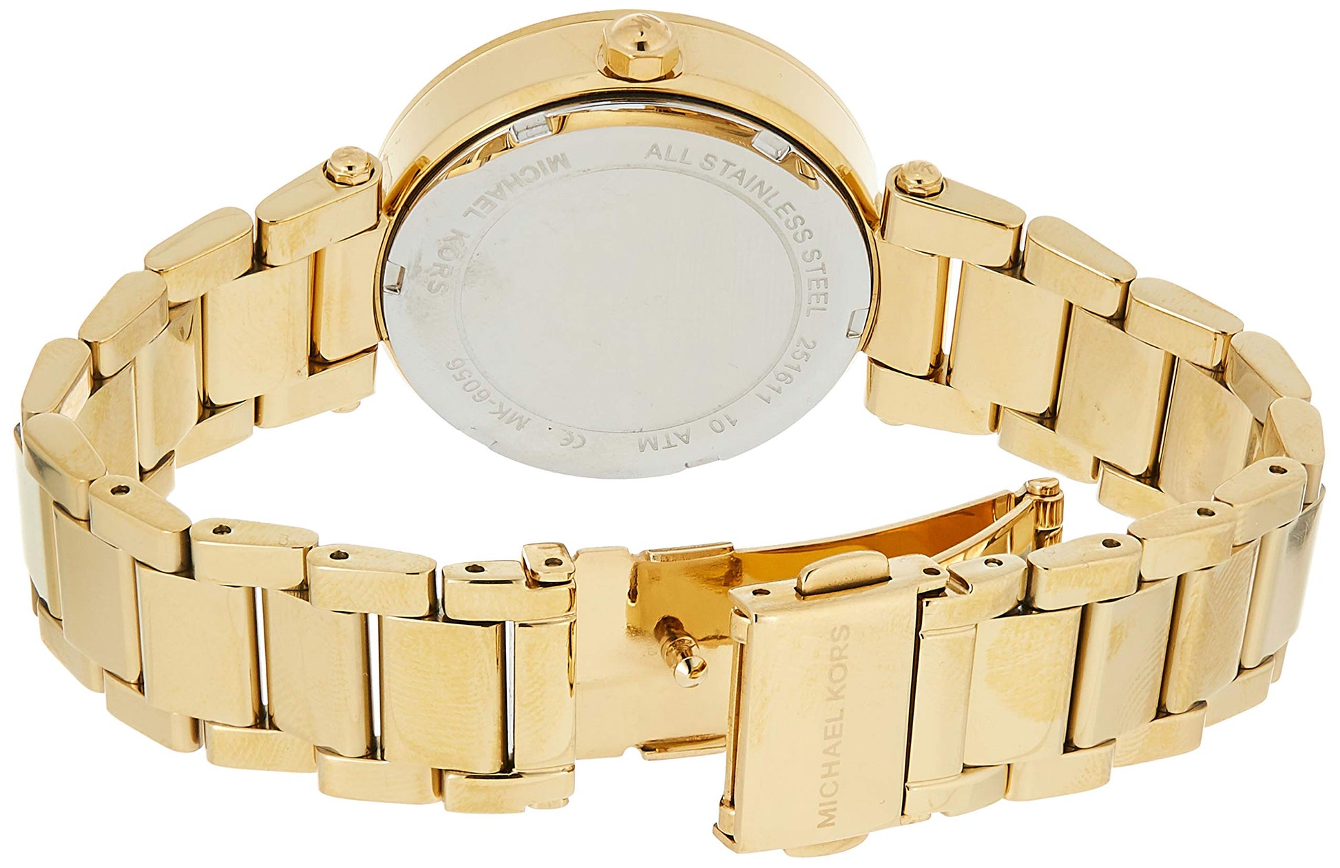 Buy Michael Kors Womens Quartz Chronograph Stainless Steel Gold Dial 33mm Watch - Mk6056 in Pakistan