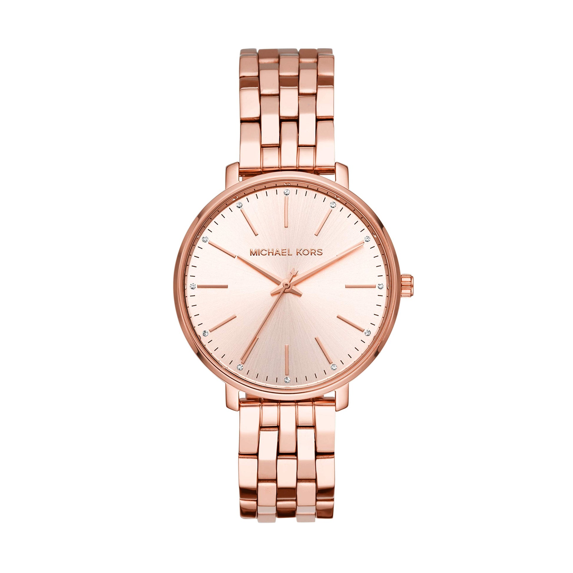 Buy Michael Kors Women's Pyper Three-hand Rose Gold-tone Stainless Steel Watch - Mk3897 in Pakistan