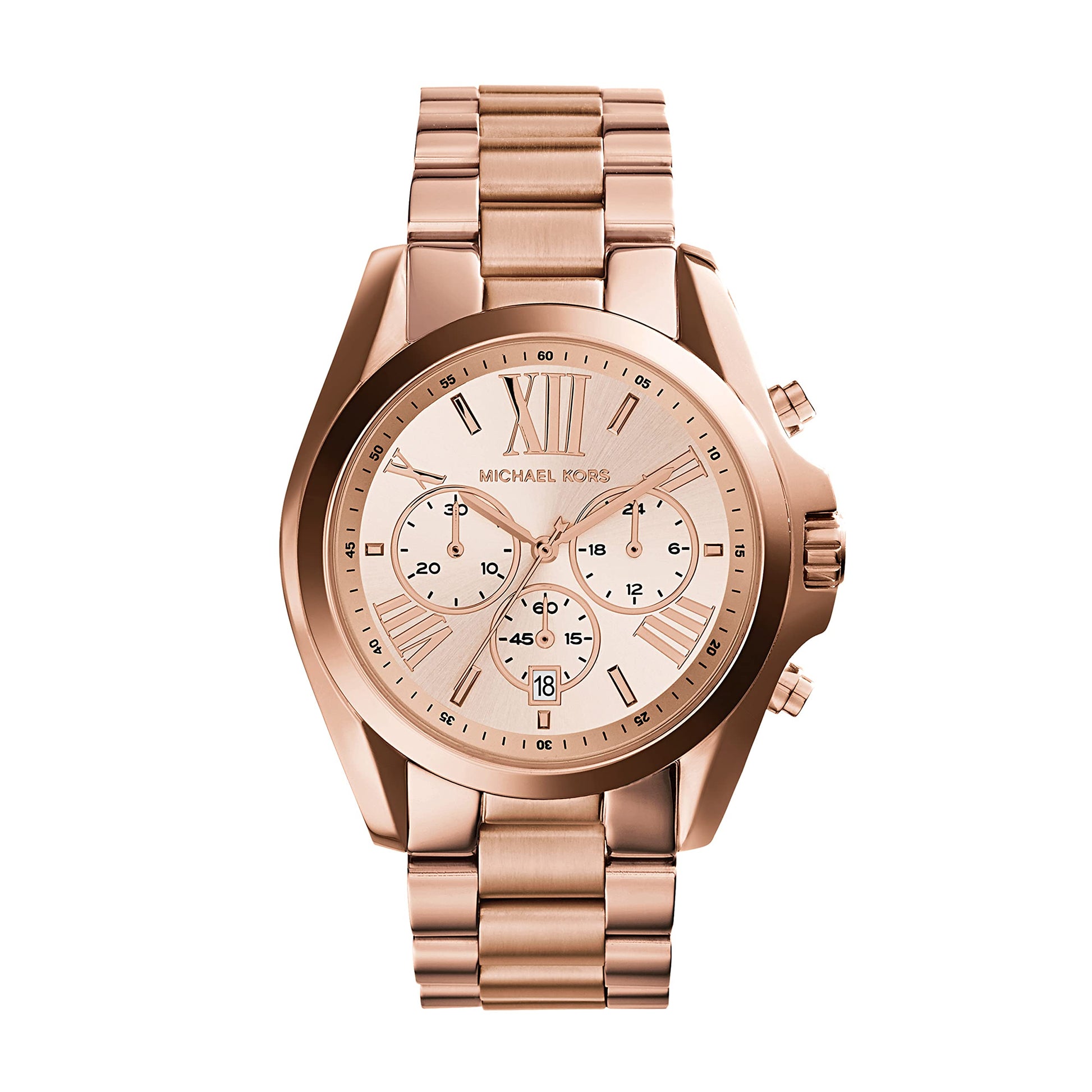 Buy Michael Kors Womens Quartz Stainless Steel Rose Gold Dial 43mm Watch - Mk5503 in Pakistan