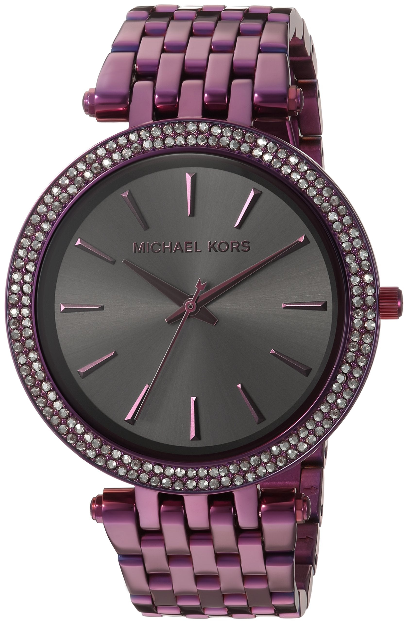 Buy Michael Kors Darci Gunmetal Dial Pink Stainless Steel Strap Ladies Watch - Mk3554 in Pakistan