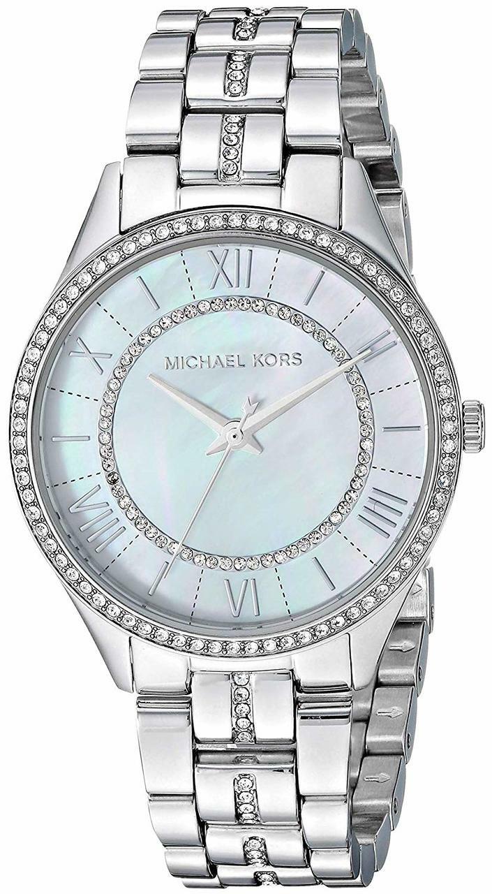 Buy Michael Kors Lauryn Crystal Mother Of Pearl Dial Silver Steel Strap Ladies Watch - Mk3900 in Pakistan