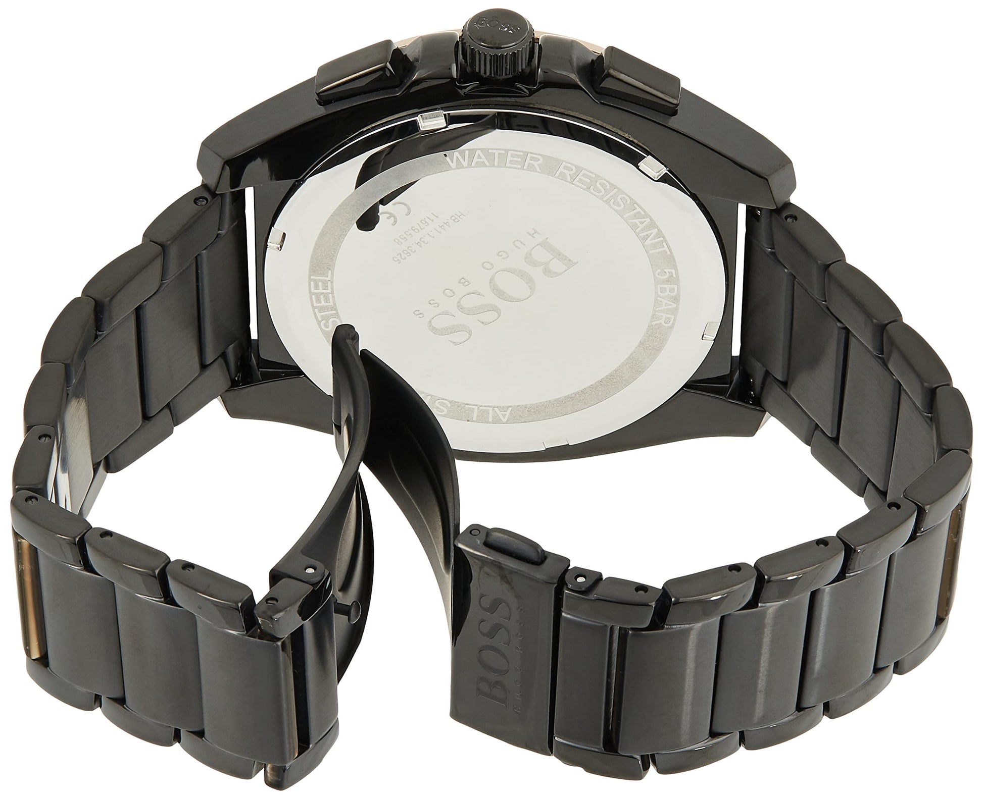 Buy Hugo Boss Mens Quartz Black Stainless Steel Black Dial 46mm Watch - 1513885 in Pakistan