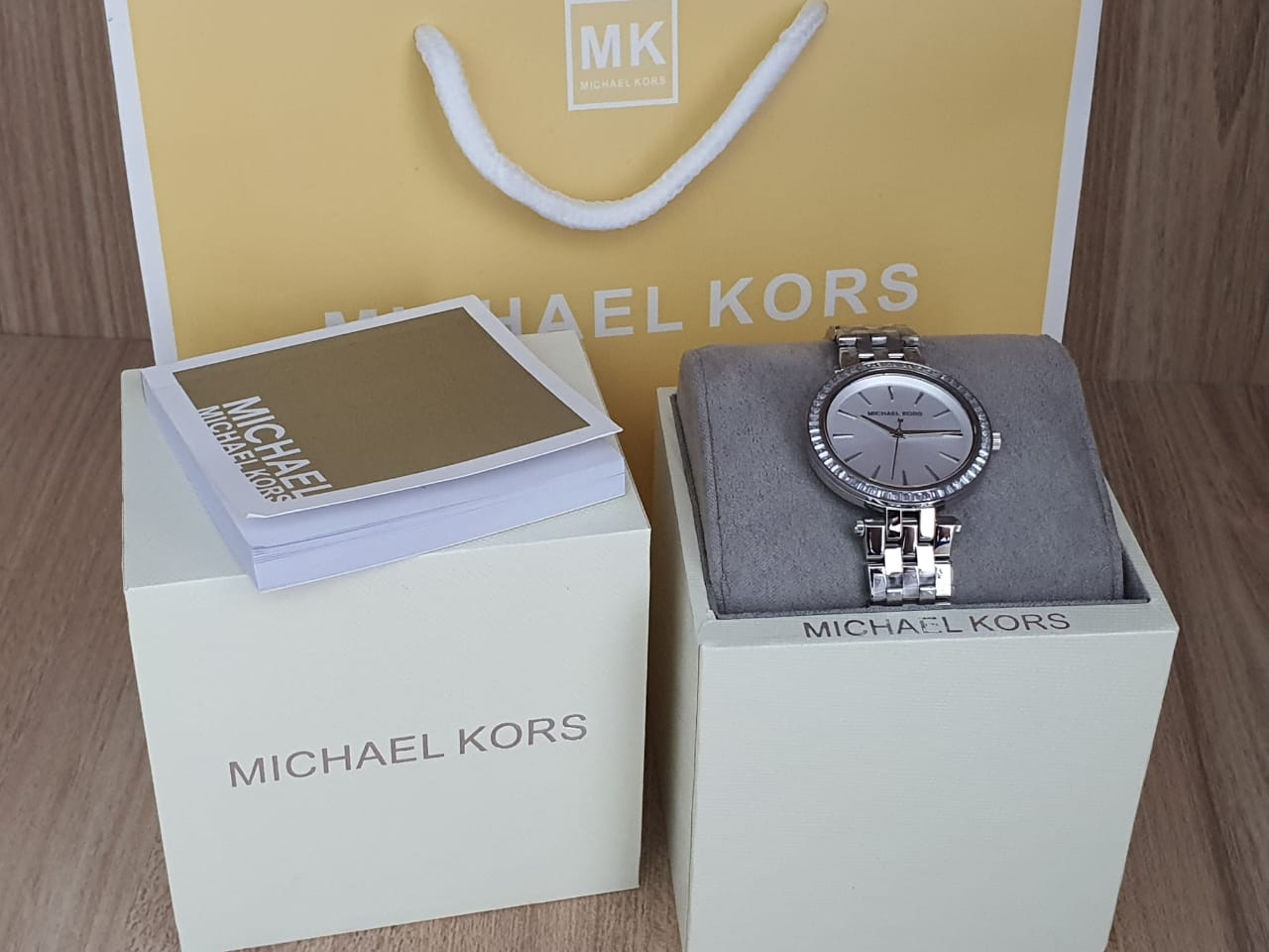 Buy Michael Kors Womens Quartz Silver Dial Silver Stainless Steel 33mm Watch - Mk3364 in Pakistan