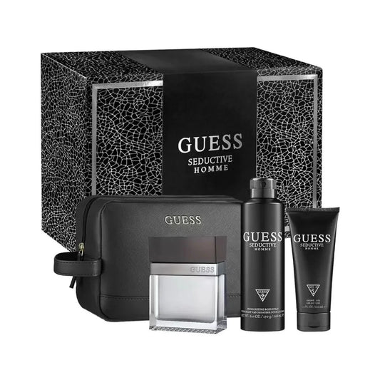 Buy Guess Seductive Men 4s Set (100ml+ 100ml S/G+ 226ml Deo+ Pouch) in Pakistan