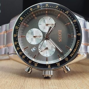 Buy Hugo Boss Mens Chronograph Quartz Stainless Steel Grey Dial 44mm Watch - 1513634 in Pakistan
