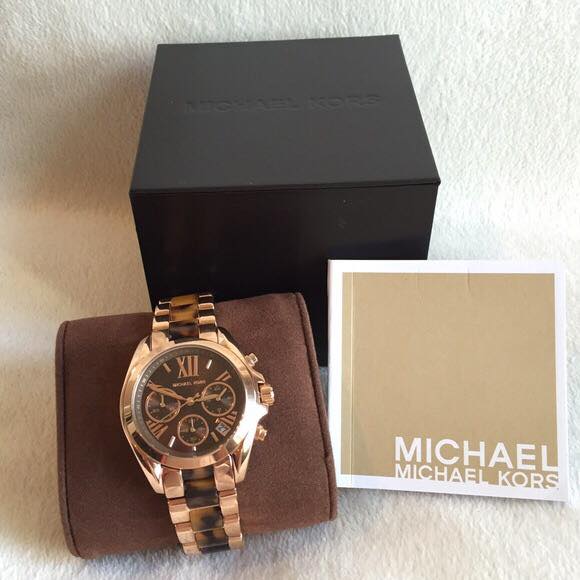 Buy Michael Kors Womens Quartz Chronograph Stainless Steel Brown Dial 36mm Watch - Mk5944 in Pakistan