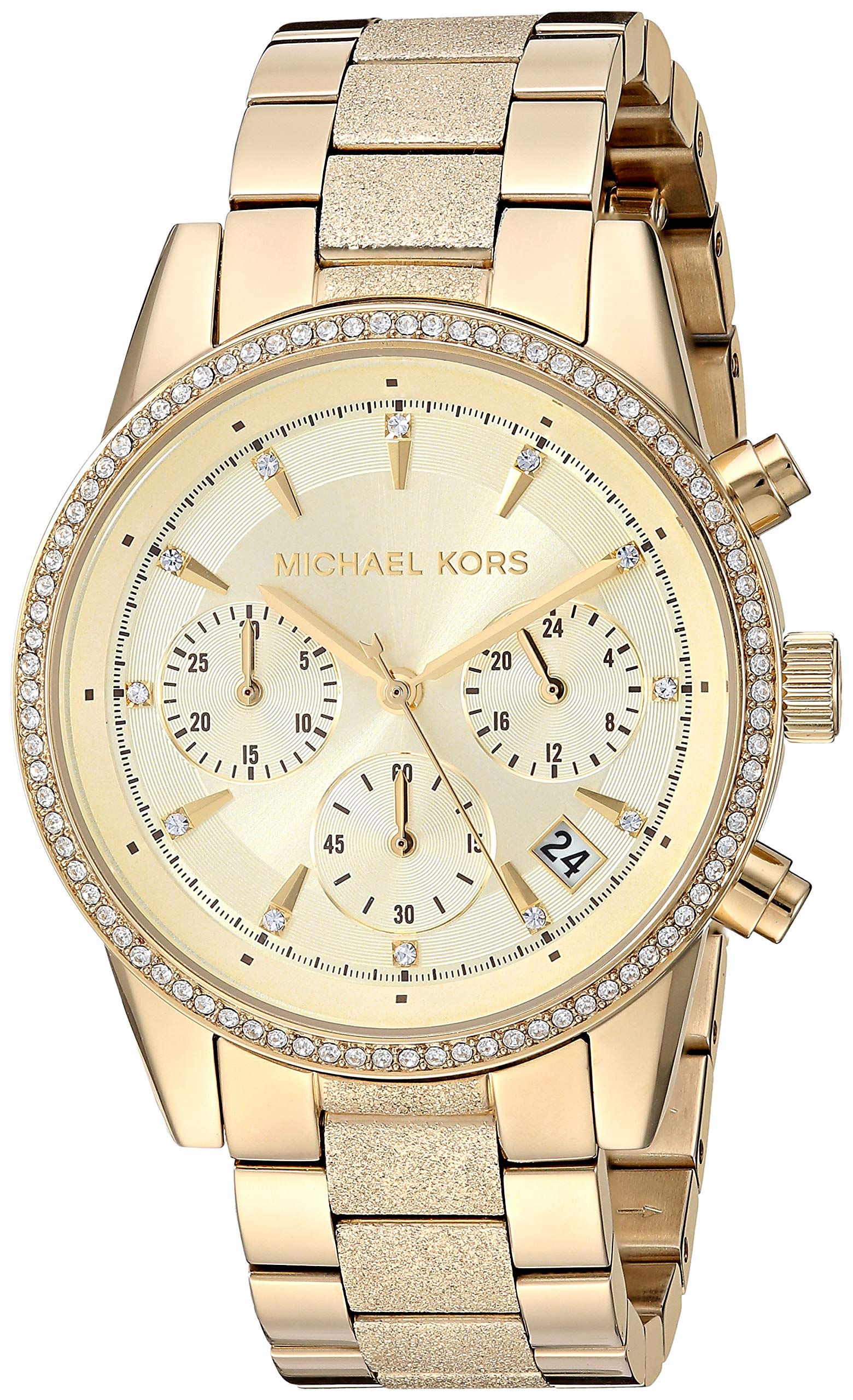 Buy Michael Kors Women's Ritz Chronograph Gold-tone Stainless Steel Watch - Mk6597 in Pakistan