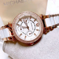 Buy Michael Kors Mini Parker Chronograph White Dial Two Tone Strap Ladies Watch - Mk6261 in Pakistan