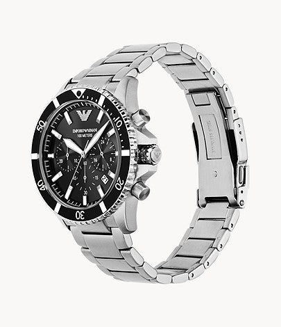 Buy Emporio Armani Men's Quartz Stainless Steel Black Dial 43mm Watch AR11360 in Pakistan