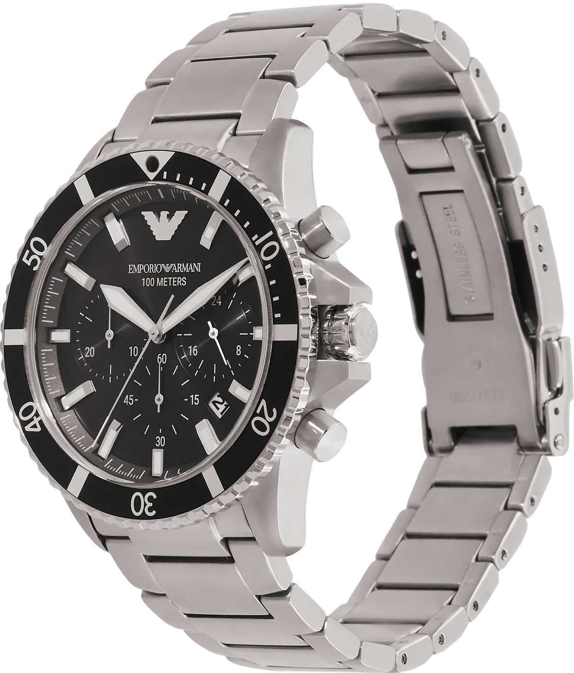 Buy Emporio Armani Men's Quartz Stainless Steel Black Dial 43mm Watch AR11360 in Pakistan