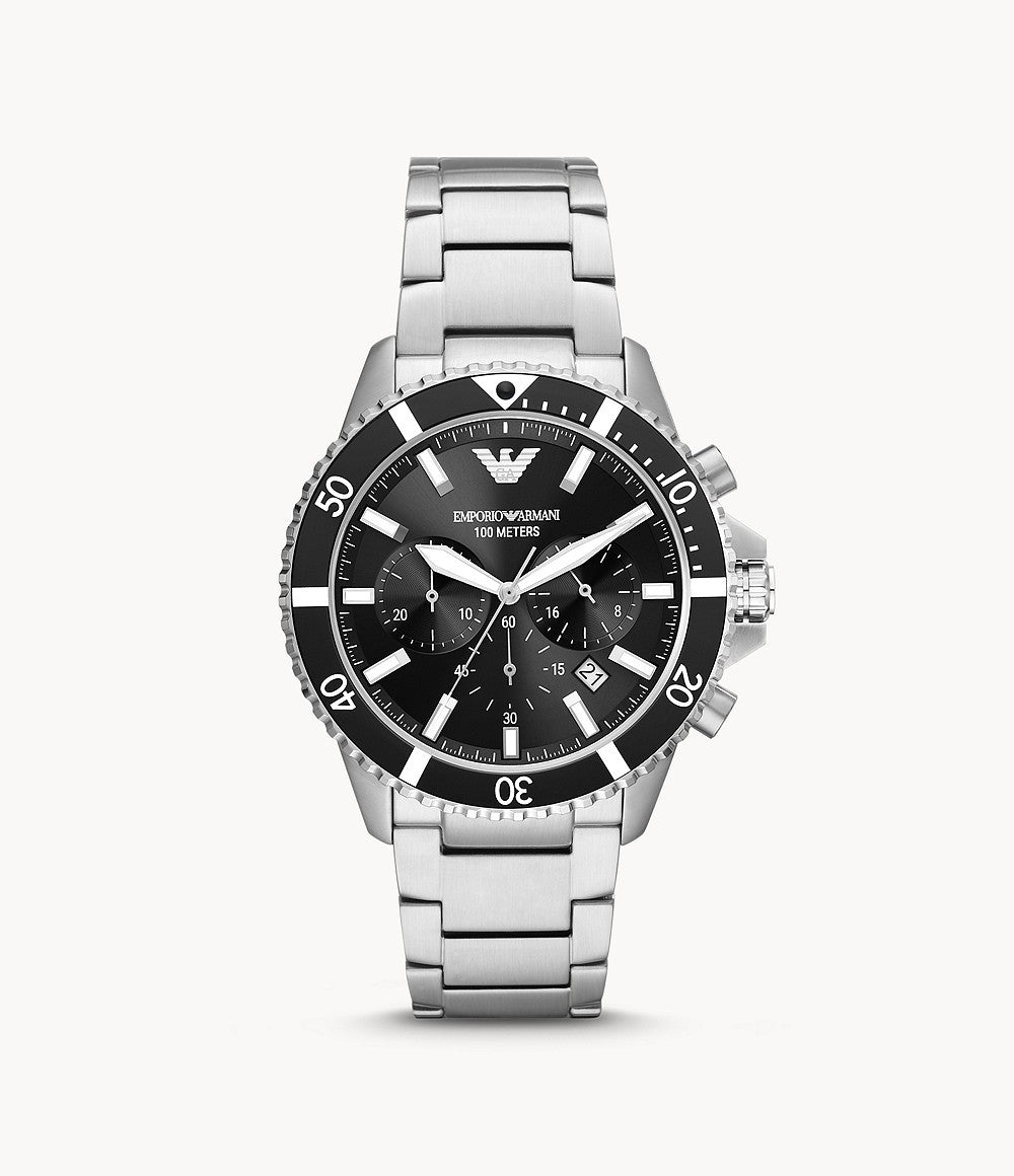 Buy Emporio Armani Men's Quartz Stainless Steel Black Dial 43mm Watch AR11360 in Pakistan
