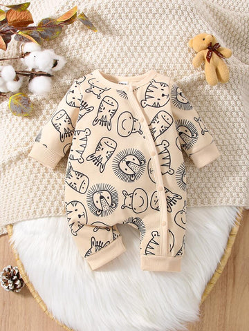 Buy SHEIN Baby Boy Cartoon Graphic Jumpsuit in Pakistan
