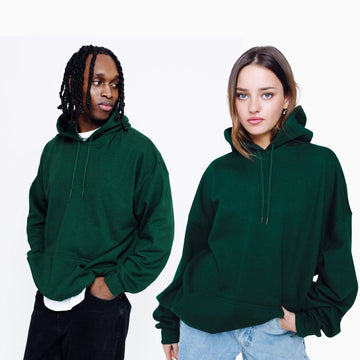 Buy Basic Loose Fit Hoodie - Forest Green in Pakistan