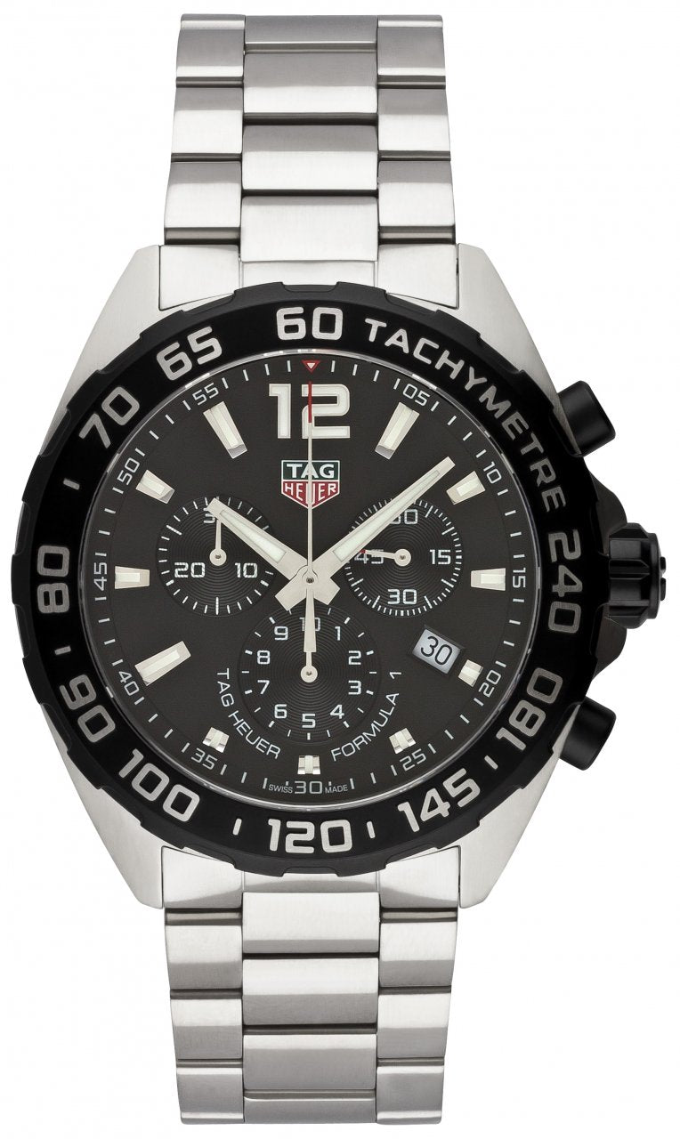Buy Tag Heuer Formula 1 Black Dial Silver Steel Strap Watch for Men - CAZ1010.BA0842 in Pakistan