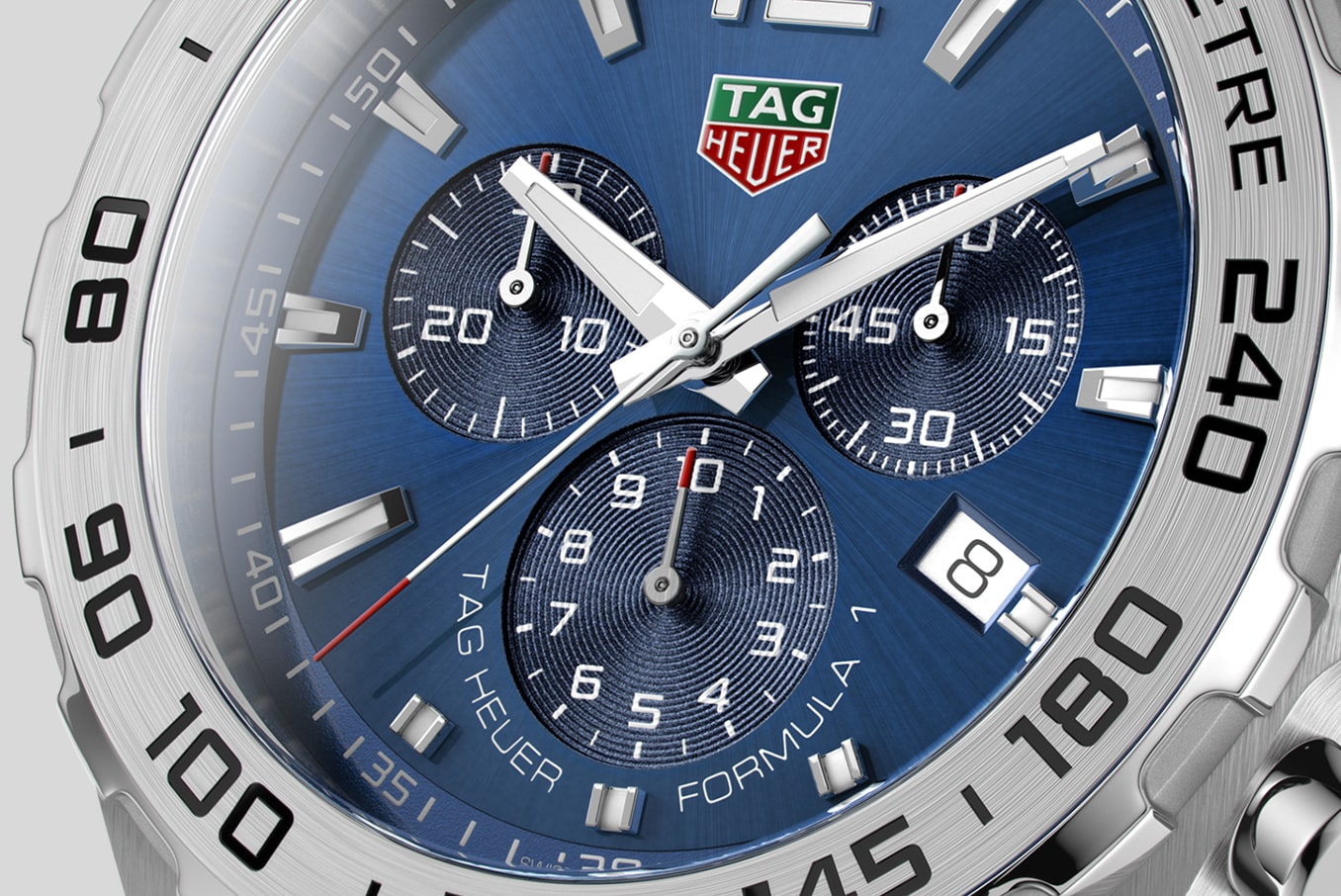 Buy Tag Heuer Formula 1 Chronograph Blue Dial Silver Steel Strap Watch for for Men - CAZ101K.BA0842 in Pakistan
