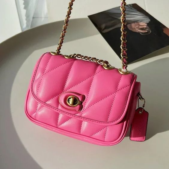 Buy Coach Pillow Maddison Shoulder With Quilting Bag Small - Petunia in Pakistan