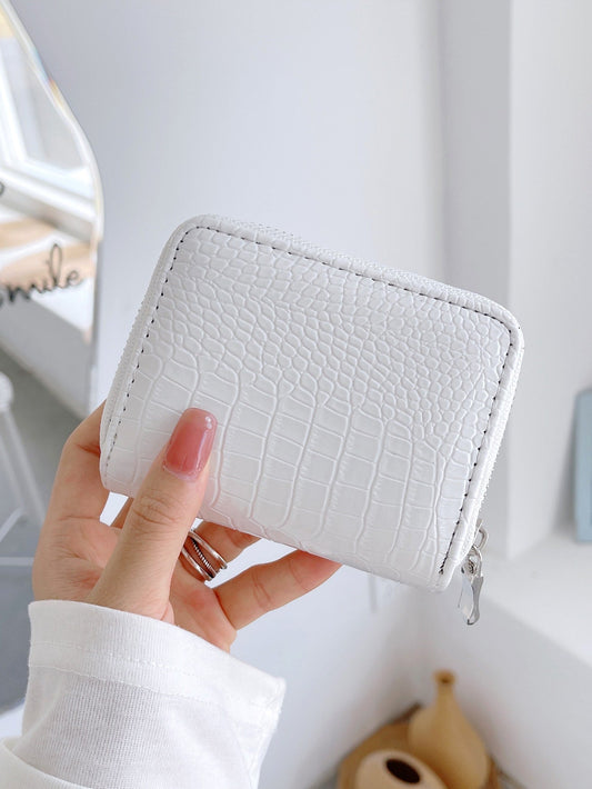 Buy SHEIN Crocodile Embossed Card Holder in Pakistan