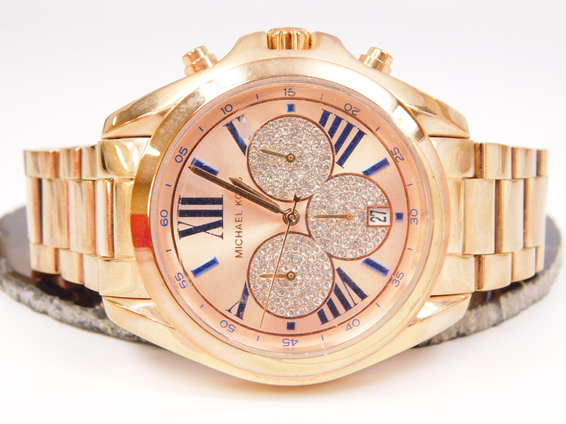 Buy Michael Kors Womens Quartz Stainless Steel Rose Gold Dial 38mm Watch - Mk6321 in Pakistan