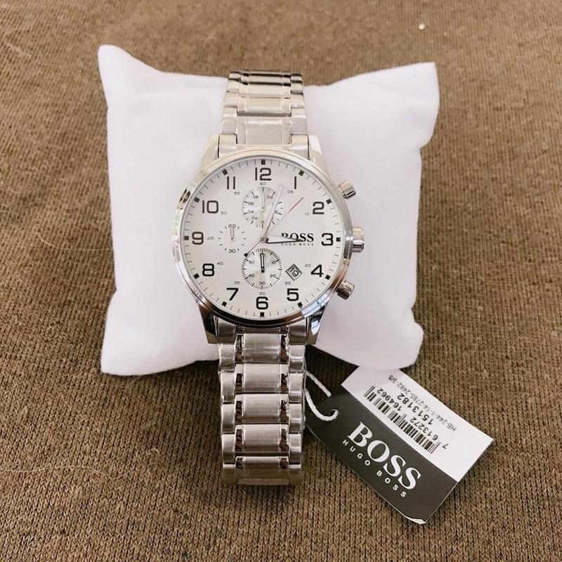 Buy Hugo Boss Mens Quartz Stainless Steel White Dial 44mm Watch - 1513182 in Pakistan