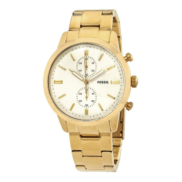 Buy Townsman White Dial Gold Steel Strap Watch For Men in Pakistan