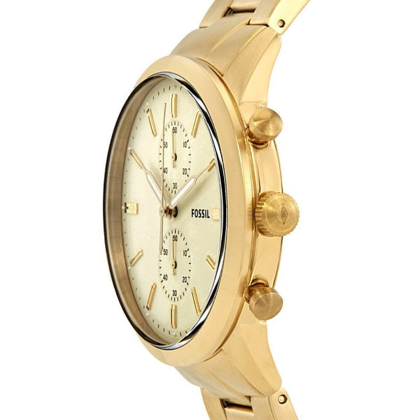 Buy Townsman White Dial Gold Steel Strap Watch For Men in Pakistan
