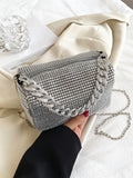 Buy SHEIN Mini Rhinestone Decor Chain Square Bag, Perfect Bride Purse For Wedding, Prom & Party Events in Pakistan