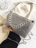 Buy SHEIN Mini Rhinestone Decor Chain Square Bag, Perfect Bride Purse For Wedding, Prom & Party Events in Pakistan