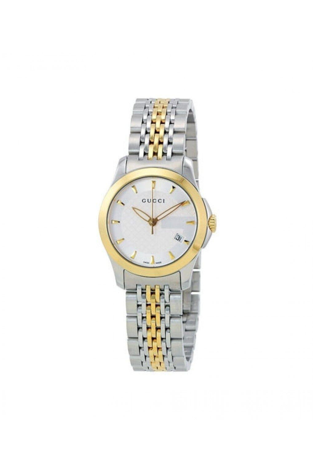 Buy Gucci G Timeless Silver Dial Two Tone Steel Strap Watch for Women - YA126511 in Pakistan
