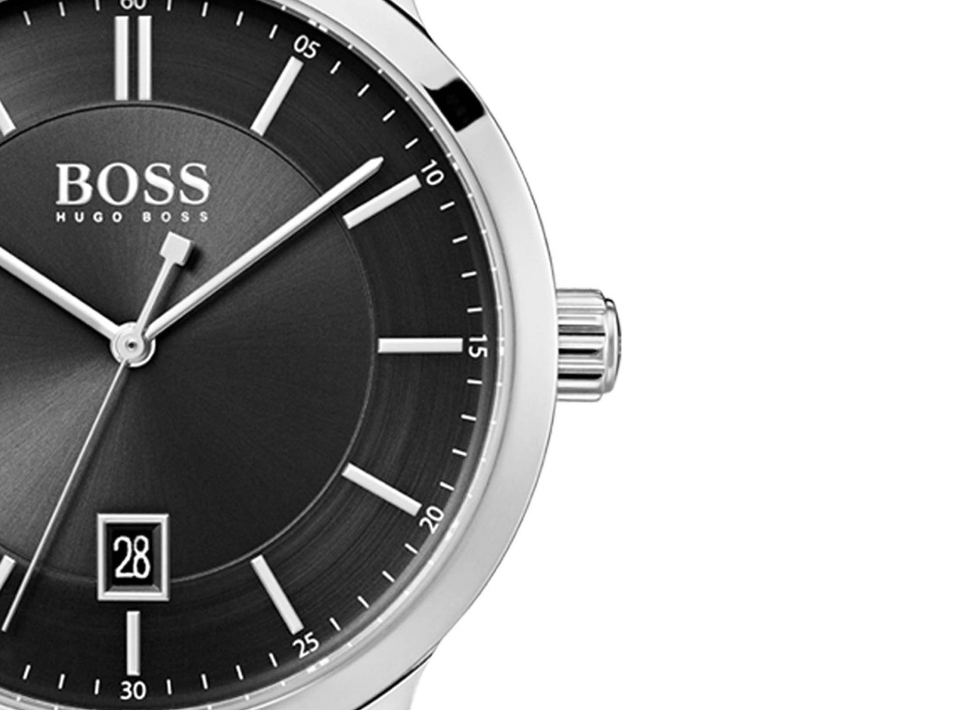 Buy Hugo Boss Mens Chronograph Quartz Stainless Steel Black Dial 41mm Watch - 1513614 in Pakistan